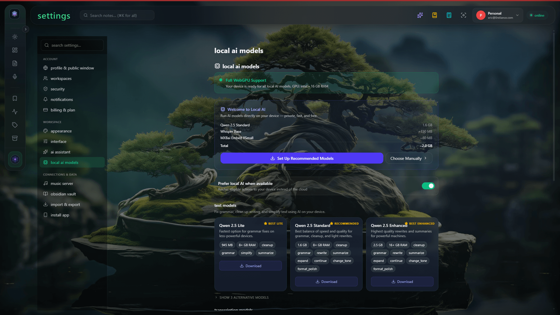 Walkthrough preview for Ollama: Local Models on Your Server